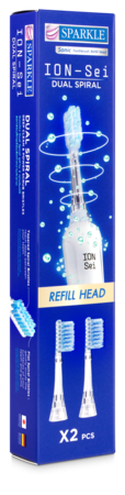 SPARKLE SONIC TOOTHBRUSH REFILL HEAD ION-Sei (DUAL SPIRAL)